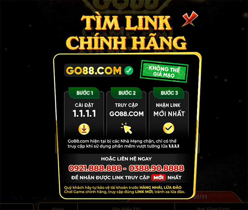 Tổng hợp 2 cách tìm link chính hãng vào Go88 phải lưu ngay