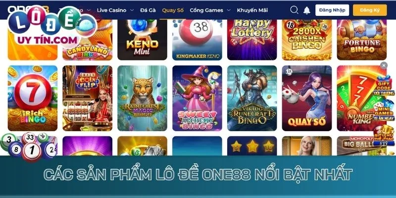 Lô Đề One88 - Sân Chơi Lô Đề Biến Đam Mê Thành Lãi Cực Khủng 3 Các sản phẩm lô đề One88 nổi bật nhất