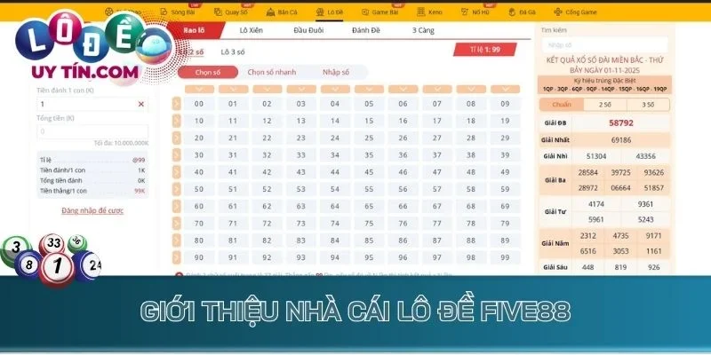 Lô Đề Five88 - Soi Cầu Nhanh, Đầu Tư Nhỏ Nhận Thưởng Khủng Tiền Tỷ 2 Giới thiệu nhà cái lô đề Five88