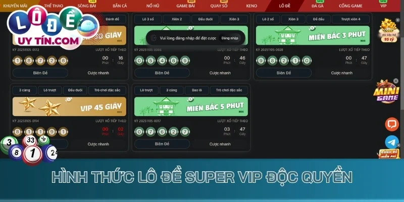 Lô Đề May88 - Địa Chỉ Quay Số Nhận Thưởng Liền Tay 4 Hình thức lô đề Super VIP độc quyền