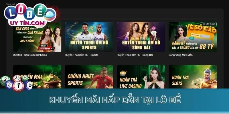 Lô Đề Dom88 - Chọn Số Đẹp, Tham Gia Soi Cầu Hấp Dẫn Mỗi Ngày 3 Khuyến mãi hấp dẫn tại lô đề