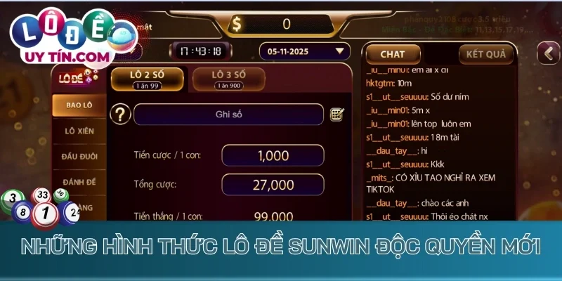 Lô Đề Sunwin: Cổng Game Hiện Đại Trả Thưởng Tiền Tỷ Mỗi Ngày 4 Những hình thức lô đề Sunwin độc quyền mới