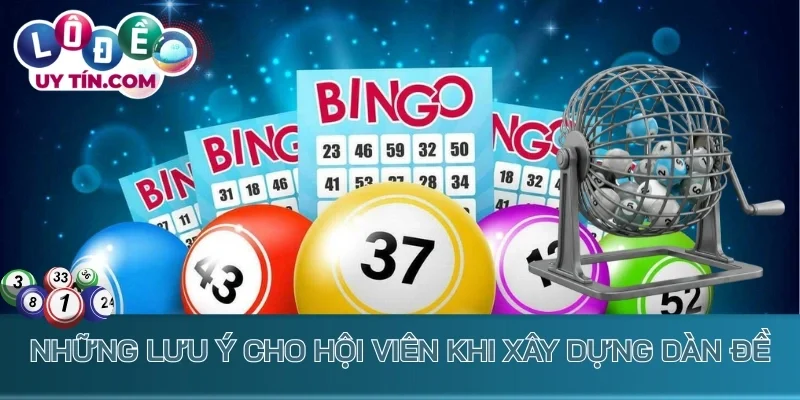 Dàn Đề 36 Số - Bật Mí Bí Kíp Để Làm Giàu Chỉ Sau 1 Đêm 4 Những lưu ý cho hội viên khi xây dựng dàn đề