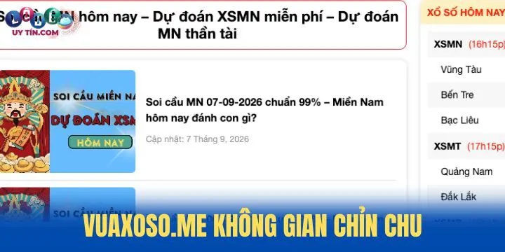 VuaXoso.me - Website hỗ trợ theo dõi KQXS chuẩn xác 2 VuaXoso.me cam kết mang đến không gian chỉn chu